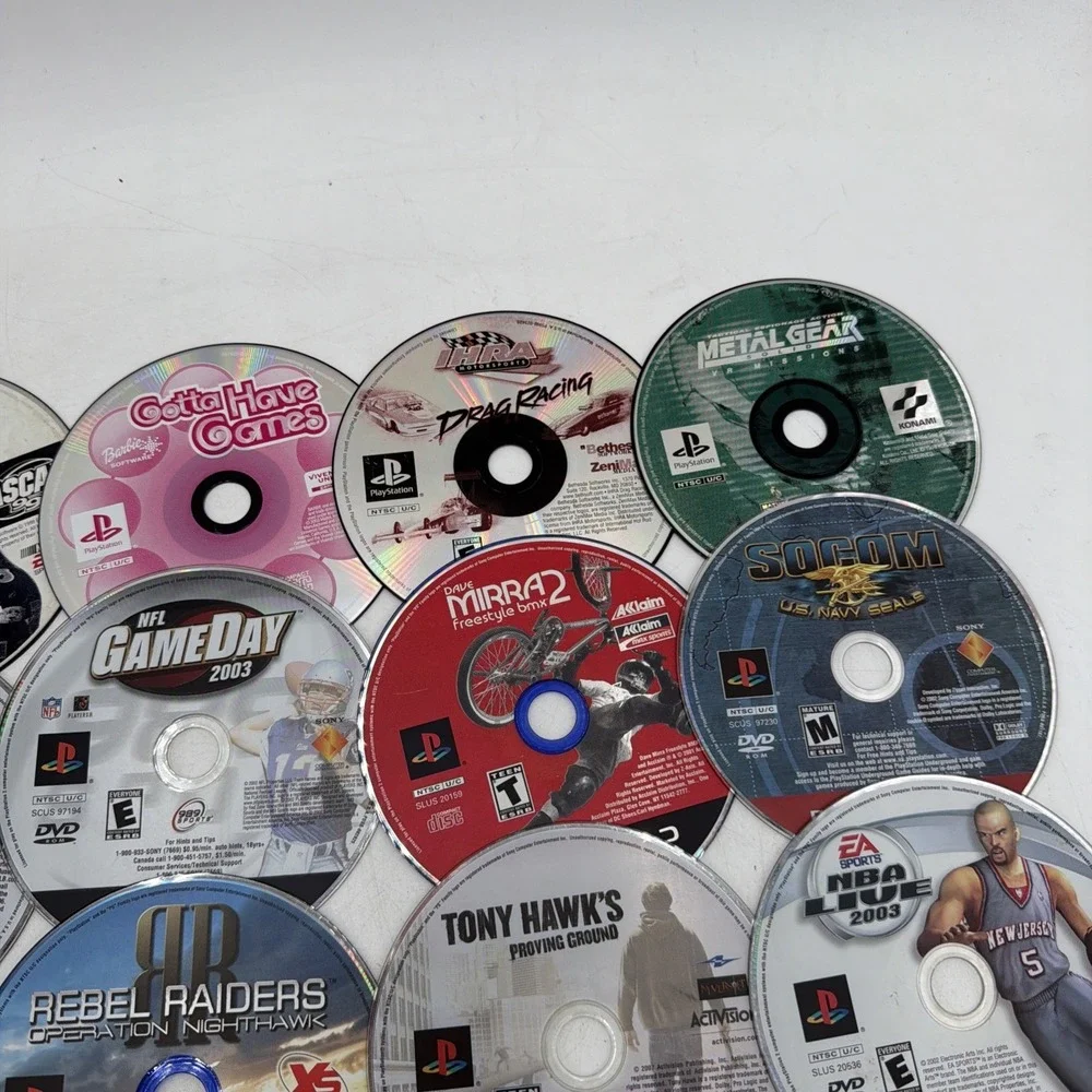 PlayStation Lot of 25 Untested Video Games PS1, PS2, PS3 Disc Only